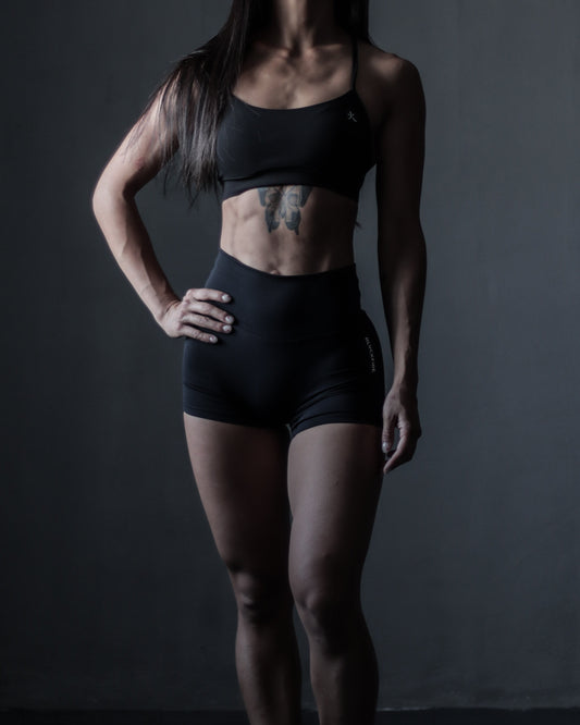 PEAK Y CROSS SPORT BRA - BLACK